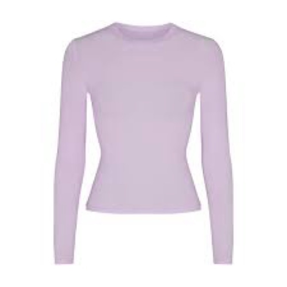 SKIMS Lavender Long Sleeve Tee